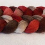 Merino Camel Silk Roving - Cherry Cola