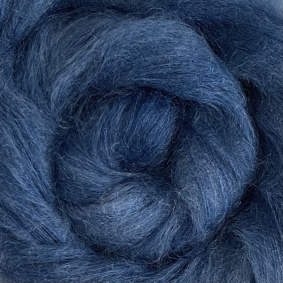 Fine Fluff Yarn - Cobalt Semi Solid