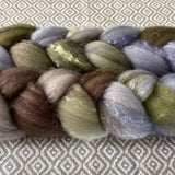 Polwarth Mulberry Silk Roving - Contempo