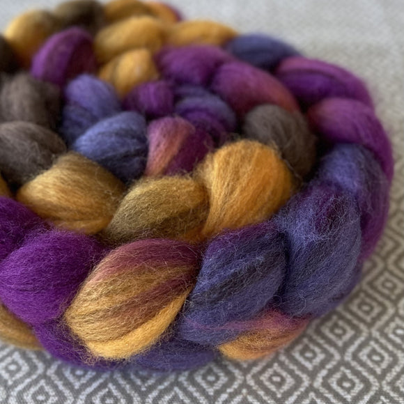 Heathered BFL Roving - Crocus