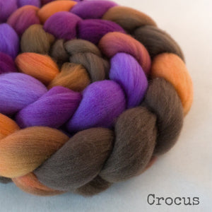 Targhee Wool Roving - Crocus