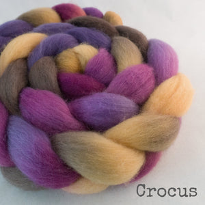 BFL Wool Roving - Crocus