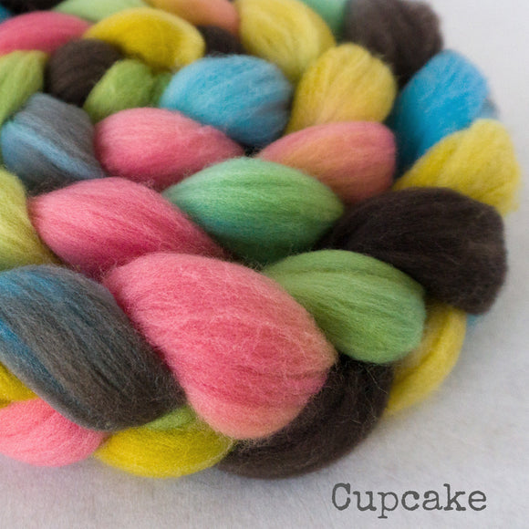 Targhee Wool Roving - Cupcake