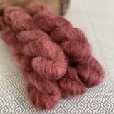 Fine Fluff Yarn - Currant Semi Solid