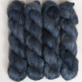 Fine Fluff Yarn - Denim Semi Solid