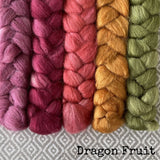 Camel Silk Roving - Dragon Fruit - Bundle