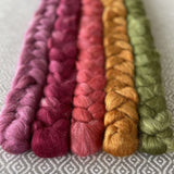 Camel Silk Roving - Dragon Fruit - Bundle