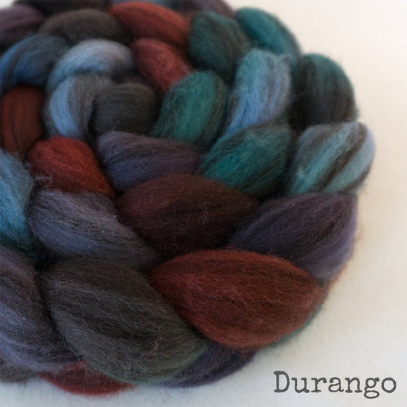 Heathered BFL Roving - Durango