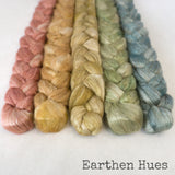 Camel Silk Roving - Earthen Hues - Bundle