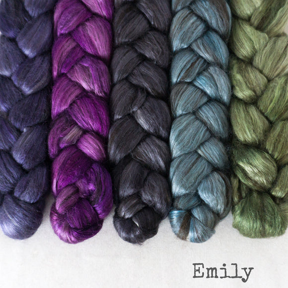 Yak Silk Roving - Emily - Bundle