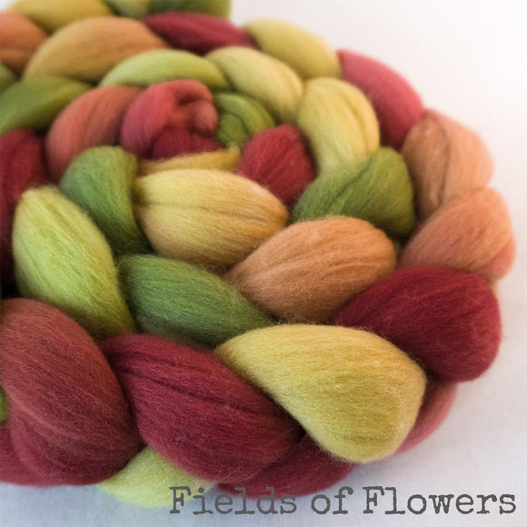 Targhee Wool Roving - Fields of Flowers