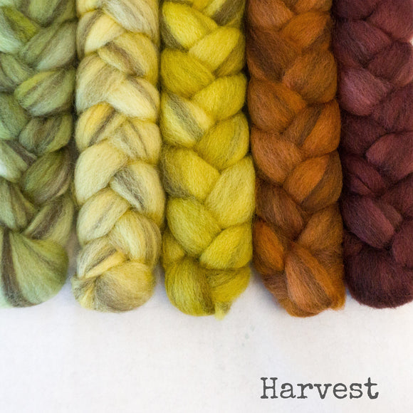 Heathered BFL Roving - Harvest - Bundle