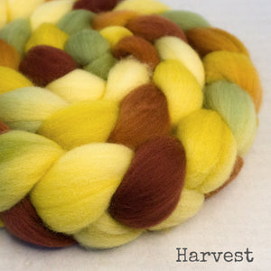 Polwarth Wool Roving - Harvest
