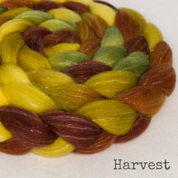 Glitter Roving - Harvest - Gold