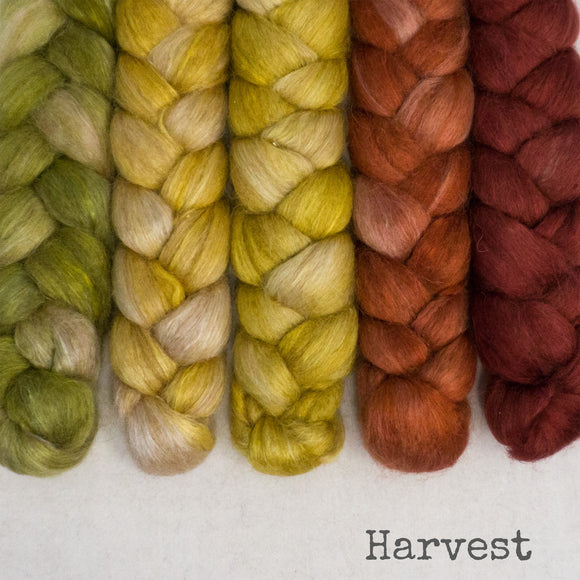 Camel Silk Roving - Harvest - Bundle