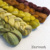 Heathered BFL Roving - Harvest - Bundle
