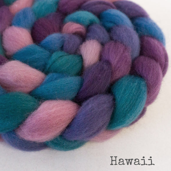 BFL Wool Roving - Hawaii