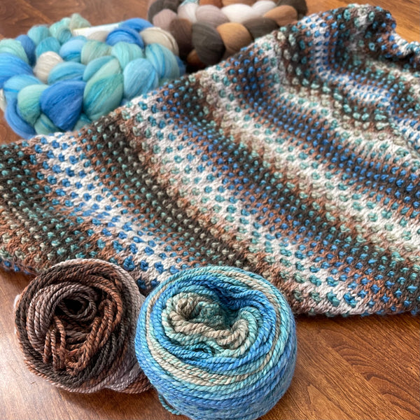 Nightshift Shawl Kit - for Handspinners – Greenwood Fiberworks