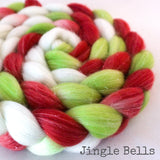 Glitter Roving - Jingle Bells - Silver