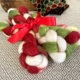 Glitter Roving - Jingle Bells - Silver