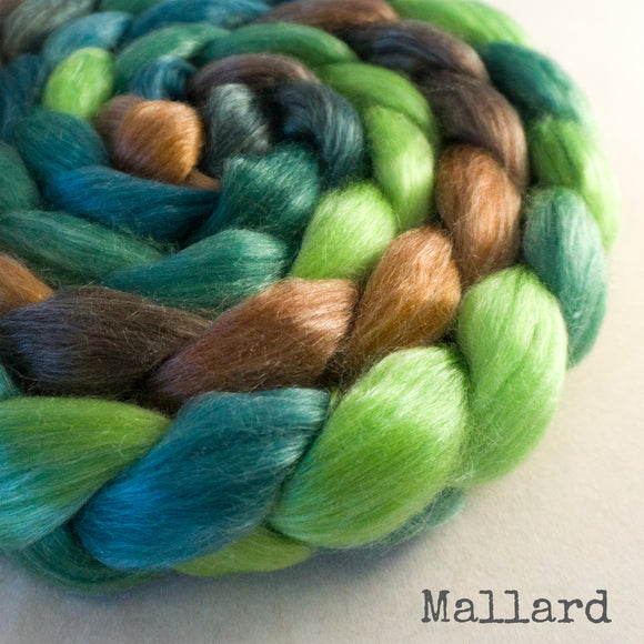 Merino Tencel Roving - Mallard