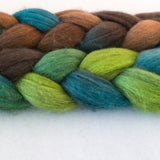 Merino Yak Silk Roving - Mallard