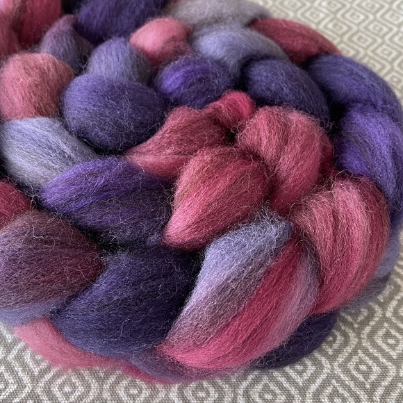 Heathered BFL Roving - Meteor Shower