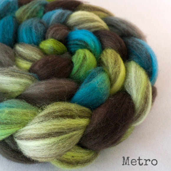Heathered BFL Roving - Metro