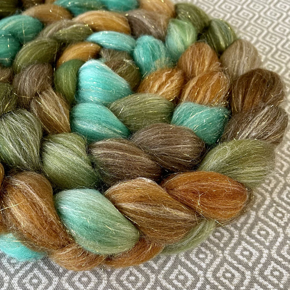 Glitter Roving - Moab - Gold