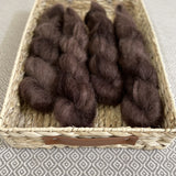 Fine Fluff Yarn - Mocha Semi Solid