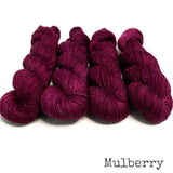 Star Dust Yarn - Mulberry Semi Solid