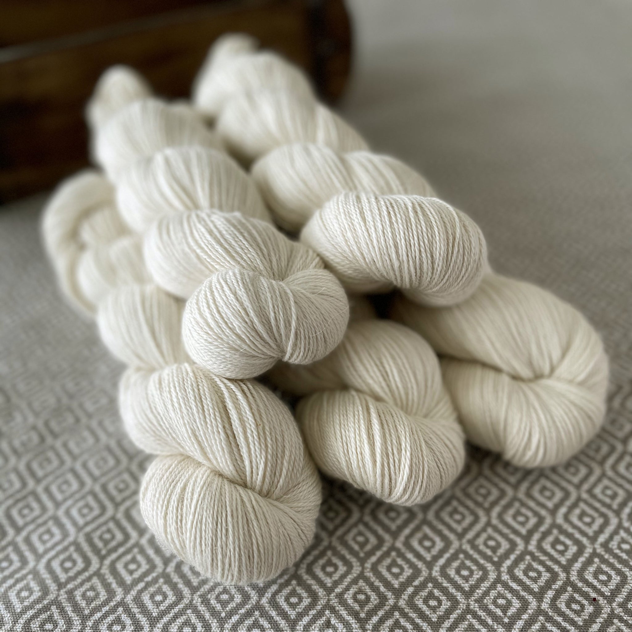 Beige Wool Cord 59800 Dark Cream, Ecru Ice Wool, Acrylic Blend Yarn, 50  Gram 109 Yards 