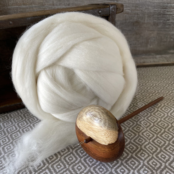 Polwarth Wool Roving - Natural
