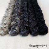 Yak Silk Roving - Newsprint - Bundle