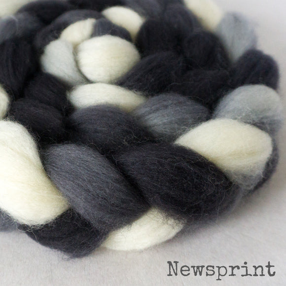 Sock Roving - Newsprint