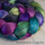 Yak Silk Roving - Northern Lights