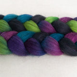 Merino Yak Silk Roving - Northern Lights