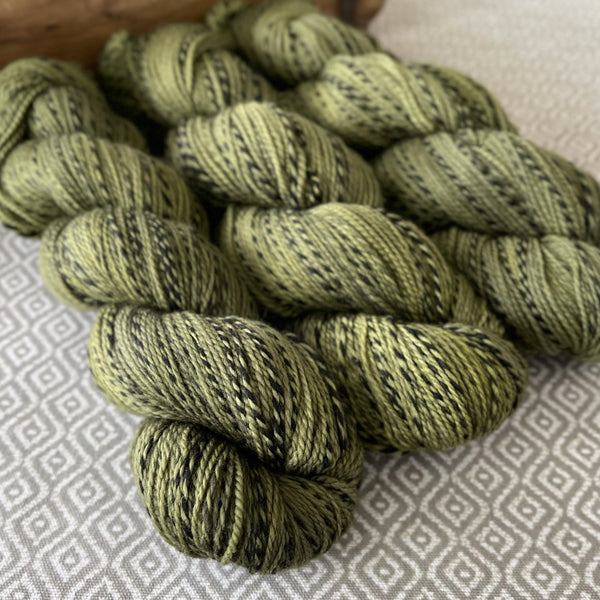 Zippy Fingering Weight Yarn - Olive Semi Solid – Greenwood Fiberworks