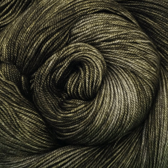 Yakity Yak Fingering Weight Yarn - Olive Tonal