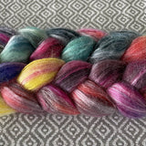 Merino Bamboo Silk Roving - Opal