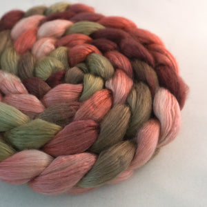 Camel Silk Roving - Paper Roses