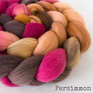 Targhee Wool Roving - Persimmon