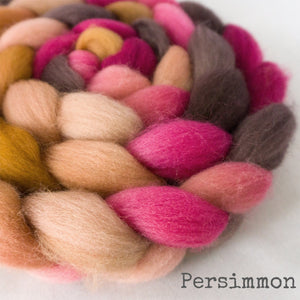 Falkland Wool Roving - Persimmon