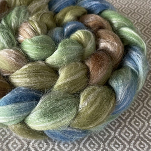Merino Bamboo Silk Roving - Puget Sound