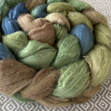 Polwarth Mulberry Silk Roving - Puget Sound