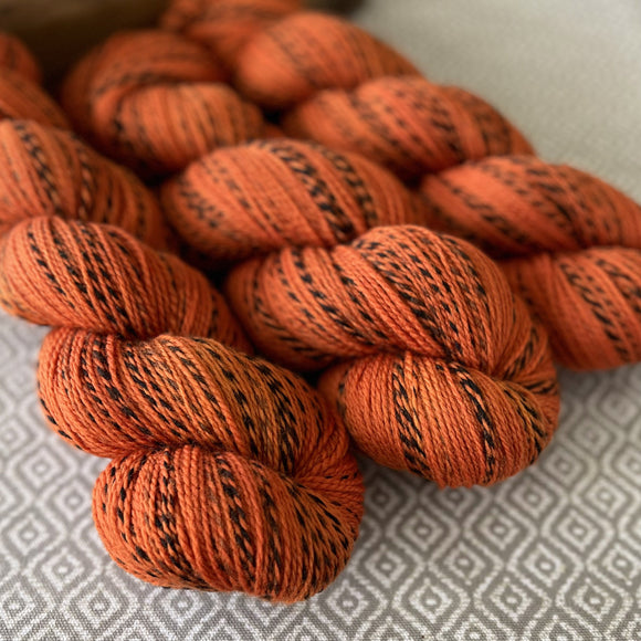 Zippy Fingering Weight Yarn - Pumpkin Semi Solid – Greenwood Fiberworks
