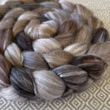 Merino Bamboo Silk Roving - River Stone