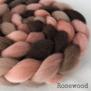 Falkland Wool Roving - Rosewood