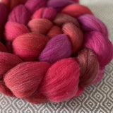 Targhee Wool Roving - Ruby