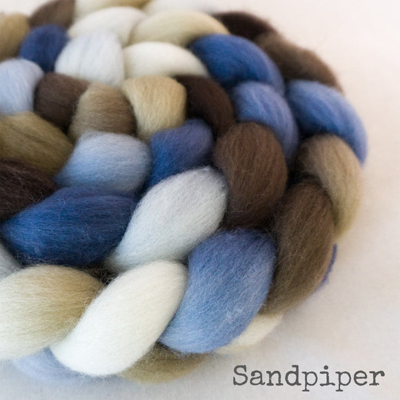 Falkland Wool Roving - Sandpiper